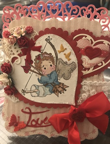 Magnolia tilda valentines card - magnolia,