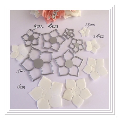 Flower dies sizes foamiran - flower, 6