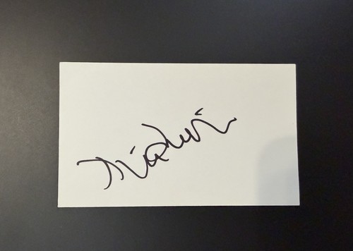 Tilda swinton signed 3x5 index - swinton,