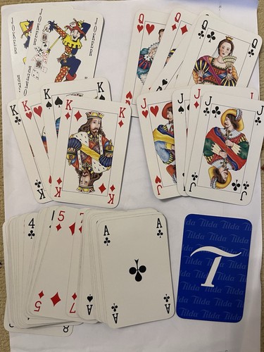 Retro tilda playing cards - tilda,